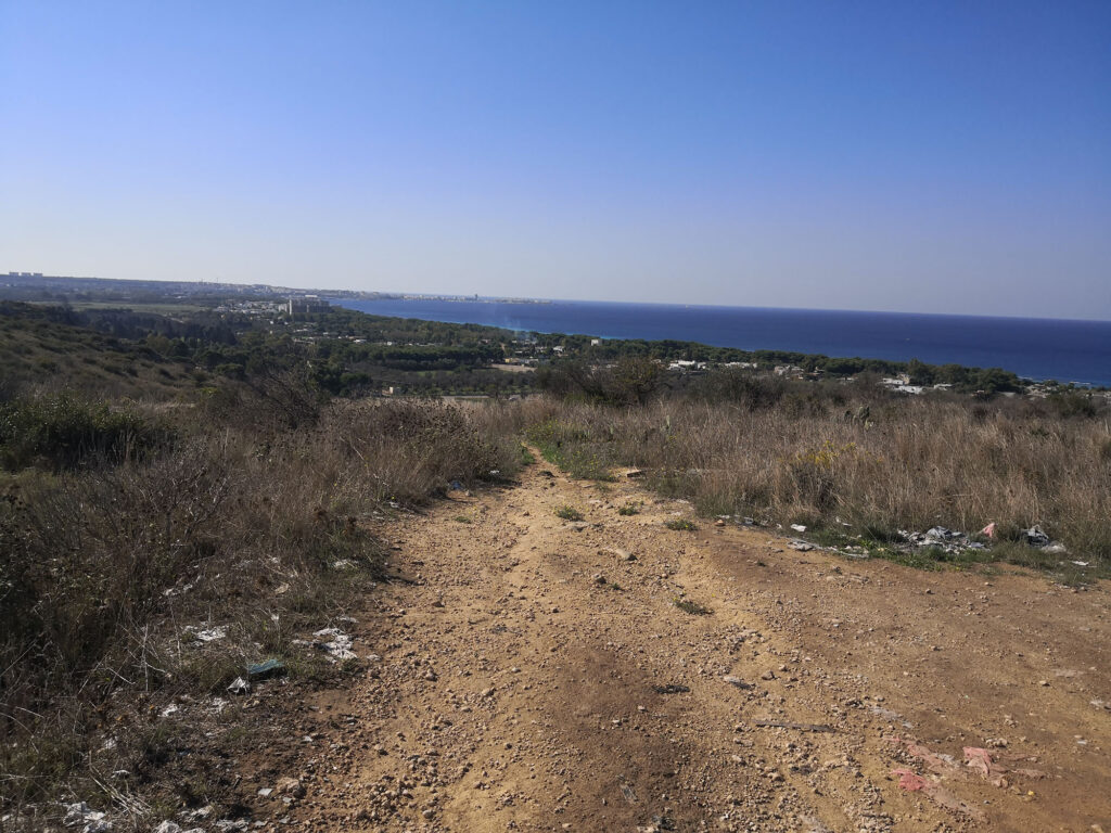 Vista su baia a nord di Gallipoli
