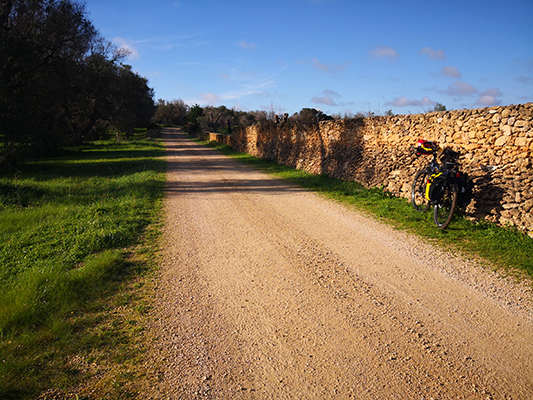 Strade bianche in uscita da S.M. di Cerrate