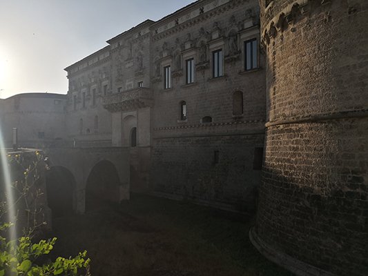 L'ingresso al Castello di Corigliano d'Otranto