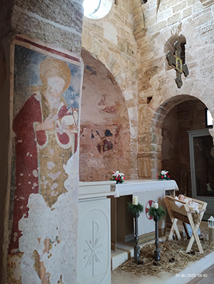 Affresco bizantino nella Chiesa di San Giovanni a Patù