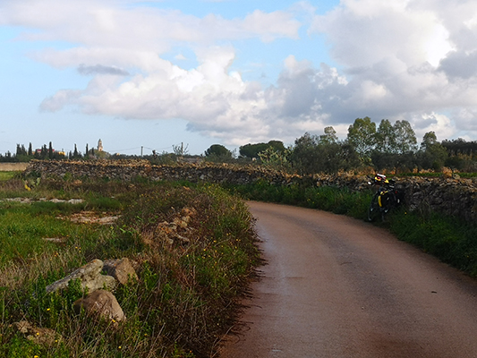 La bicicletta sulla via per Soleto