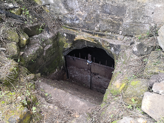 La cripta inglobata nel rudere