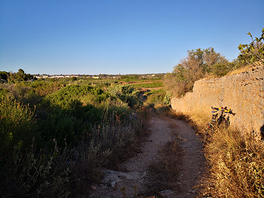 L'ombra si allunga al tramonto