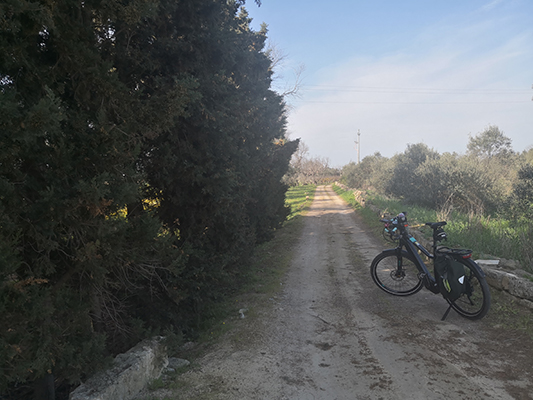 L'ingresso alla contrada Capani a Tuglie